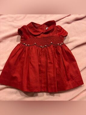 Janie and Jack 0-3 Months
Baby Girl Red Smocked Party
Dress
